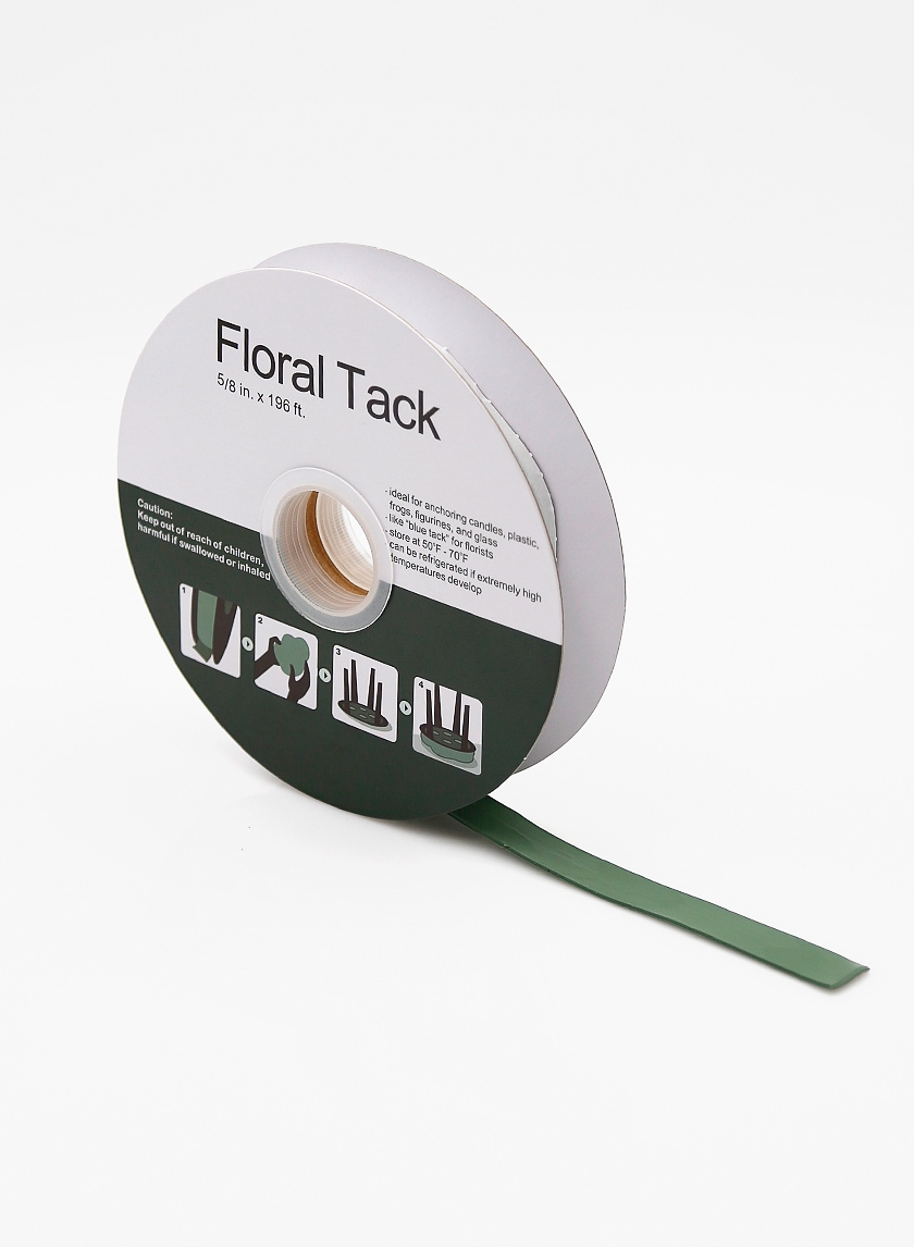 ⅝in x 196ft Green Floral Tack