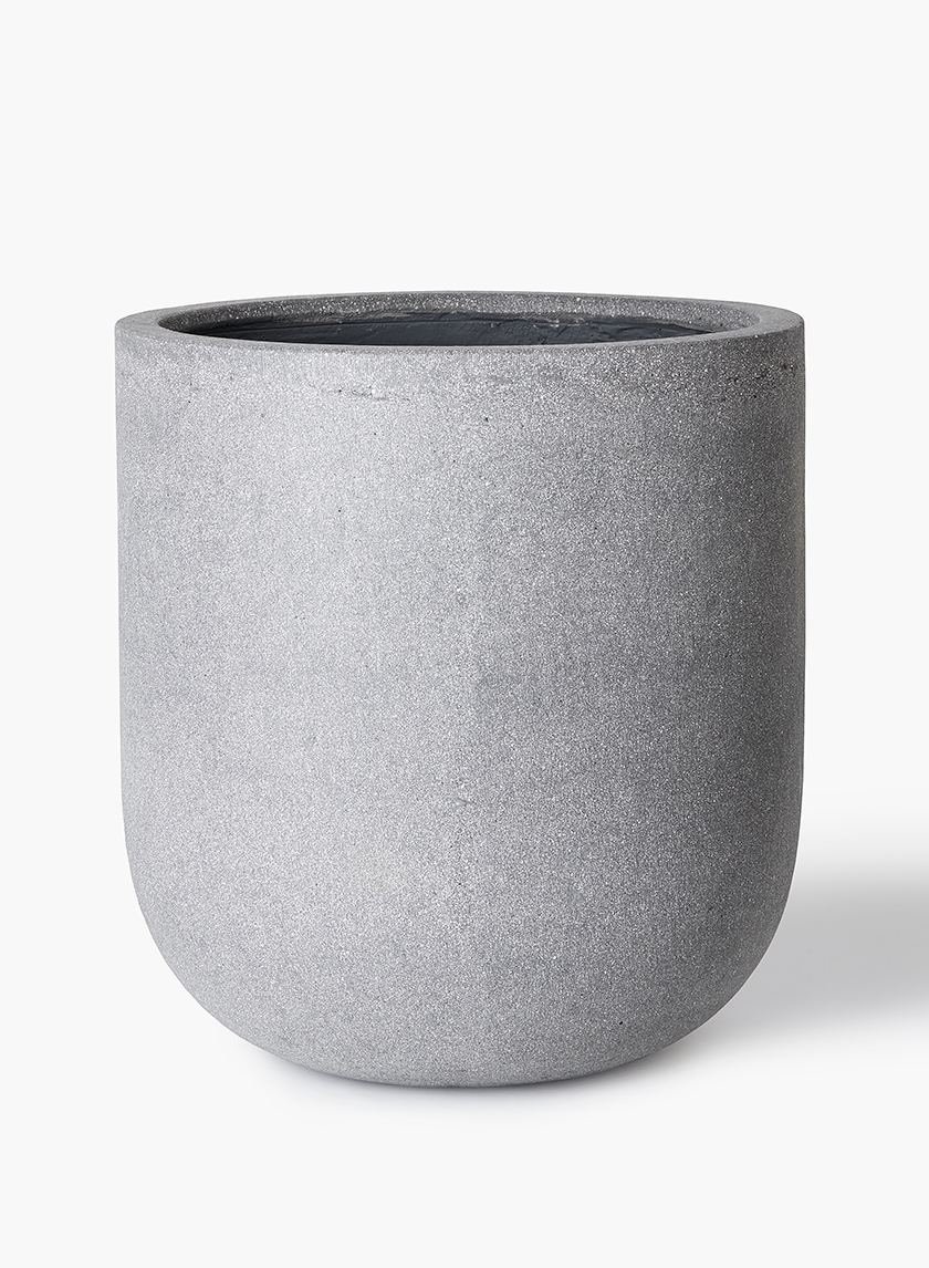 16in Rough Grey Ficonstone Round Pot