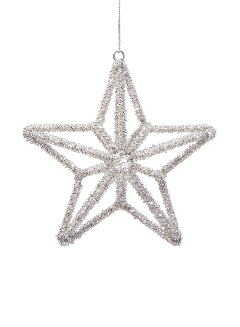 bead star christmas ornament