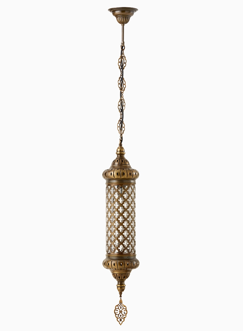 antique gold ottoman hanging lamp