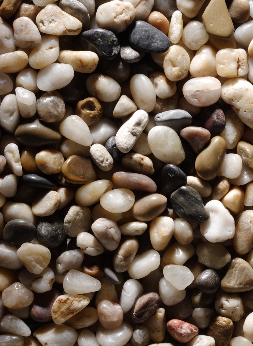 Polished Mixed River Gravel