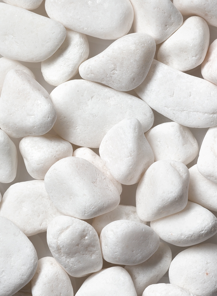 White Tumbled Marble 