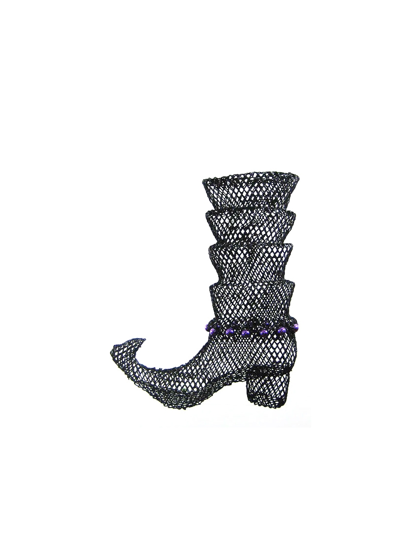 black wire witch boot halloween RJYL15951