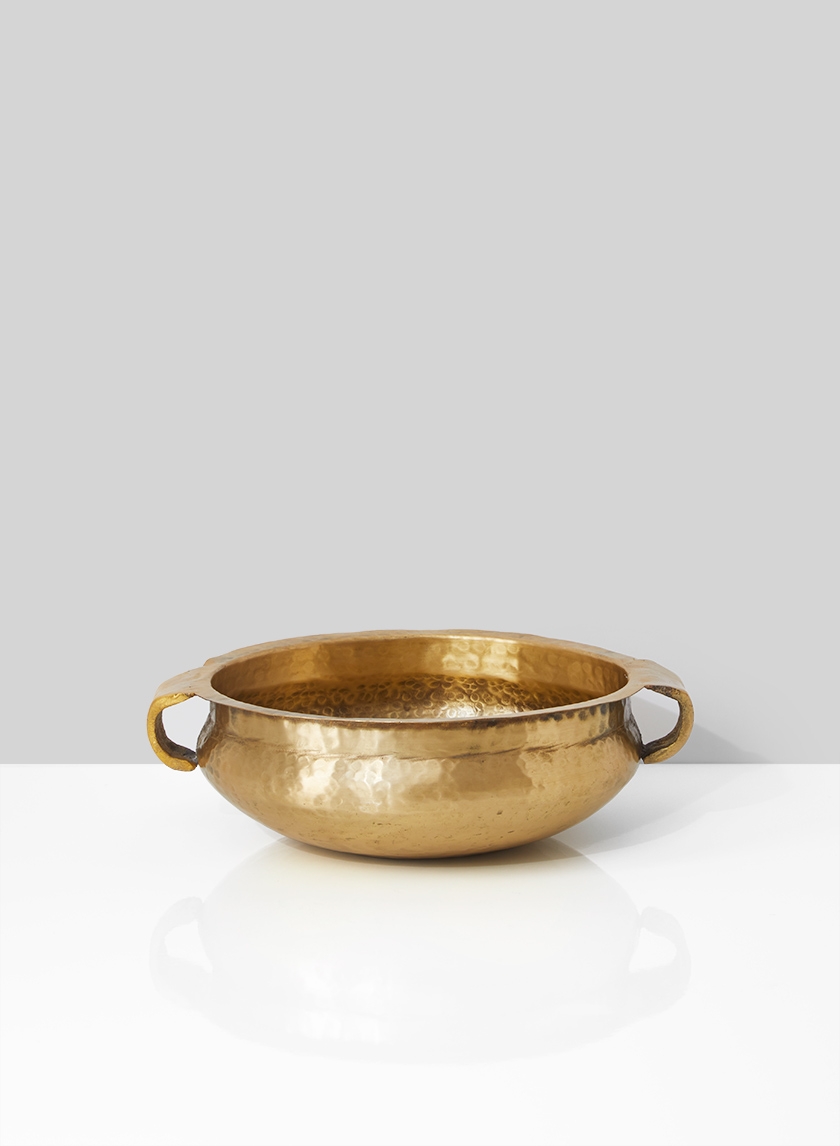 7 ½in Antiqued Brass Handi Bowl