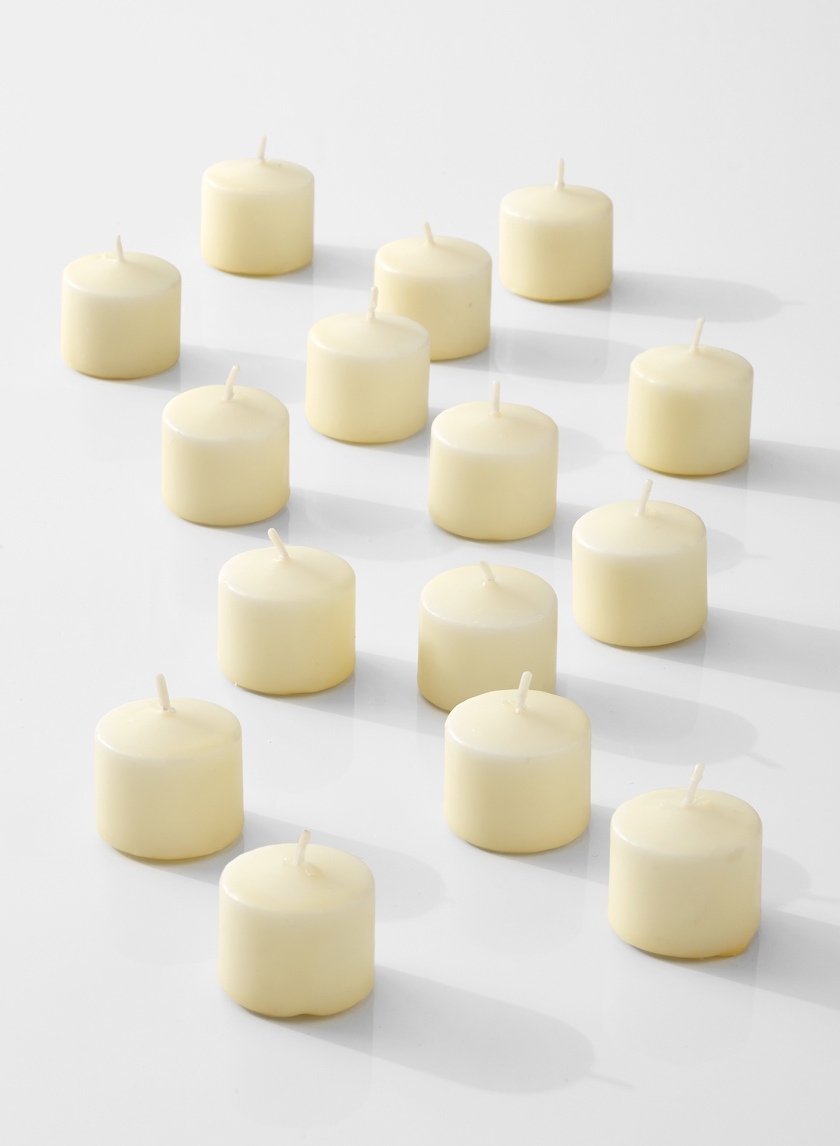ivory 10-hour votive candles for wedding parties events