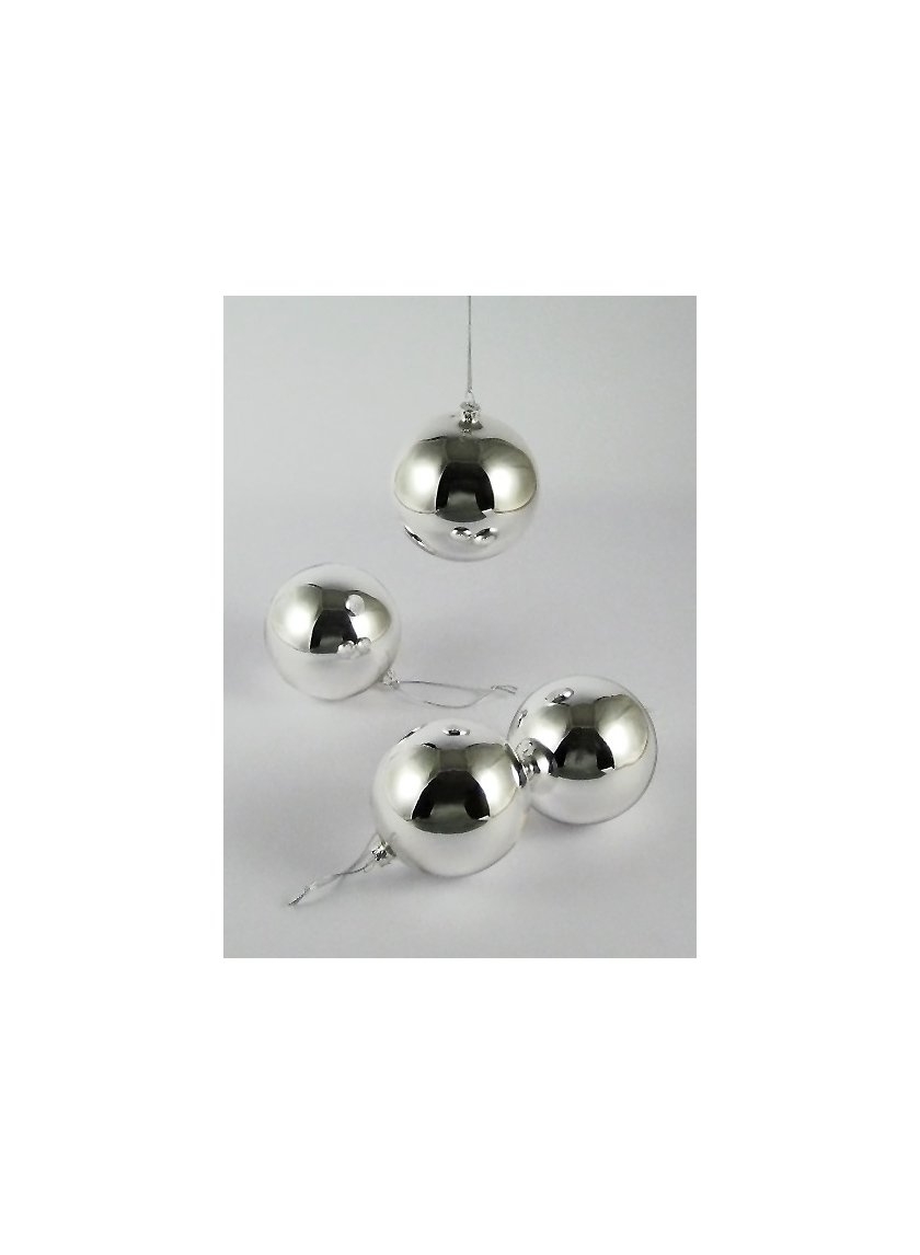 silver glass ornament balls K2637480SL