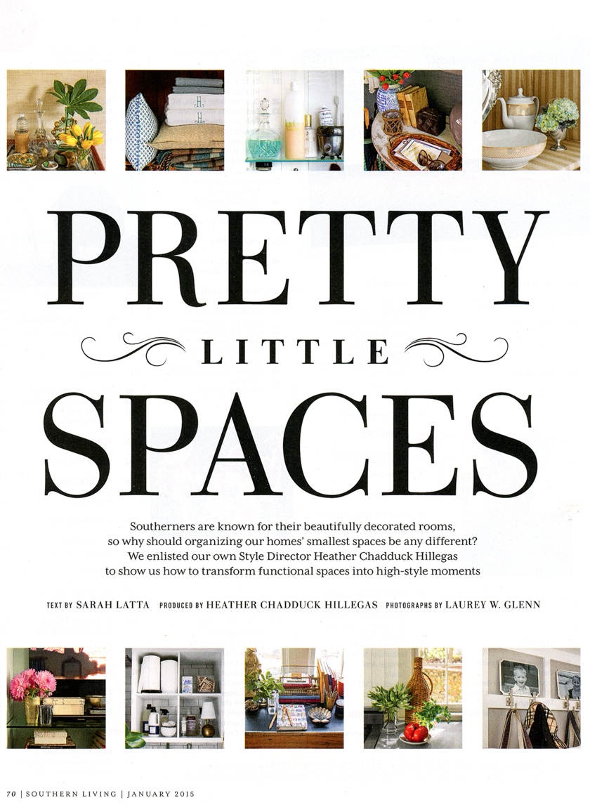 Southern Living January 2015 Pretty Little Spaces Desk Brass Julep Cup