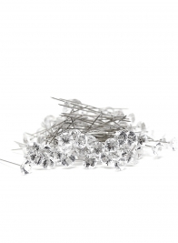 OASIS Lomey 2in Clear Diamante Pins, Set of 100