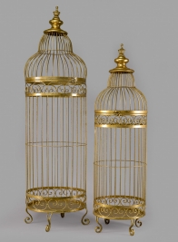 35in & 42in Gold Birdcages