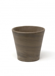 Round brown pot 