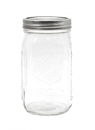 1 Quart Ball Wide Mouth Mason Canning Jar, Pack of 12