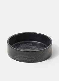 7in Polished Black Marble Bowl