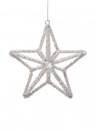 bead star christmas ornament