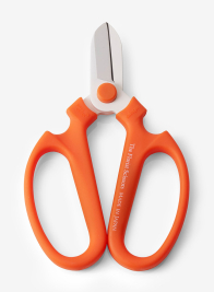 bright orange handle florist scissors