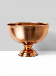 copper flower centerpiece compote bowl