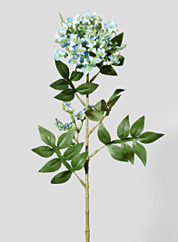 24in Blue Pepper Flower Spray