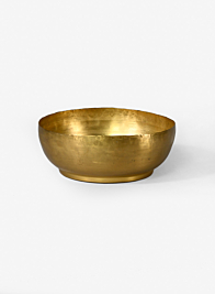 7 ½in Antique Raw Brass Bowl