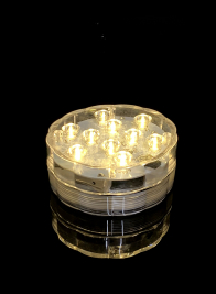 Submersible Warm White LED Light With Remote, Set of 2