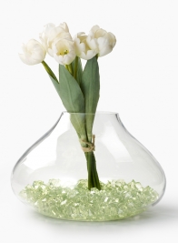 8in Glass Planting Vase