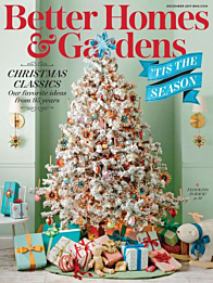 better homes & gardens magazine december 2017 cover