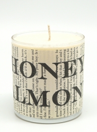 honey almond soy wax scented candle