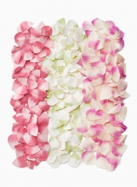 Cream & Pink, Cream & Green, & Pink Paper Rose Petals