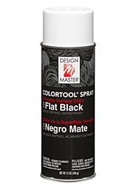 design master colortool spray paint Flat Black CAM-0725