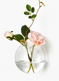 4 ¾in Glass Ball Wall Vase