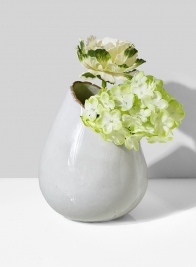 5in Glazed Hi-Low Potter's Vase, Set of 2