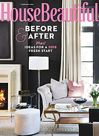 House Beautiful magazine February 2018 cover