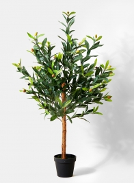 artificial olive tree topiary for window retail store display