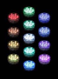 multicolor submersible LED light AUR-DXND-MLT