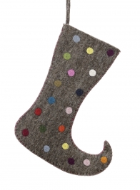 13 3/4in Big Dot Pointed Stocking