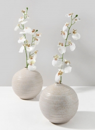 Cappadocia Sandstone Ball Vase, Set of 2