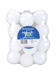 white styrofoam balls floracraft BA2S