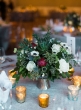 wedding anemone centerpiece mercury glass votives