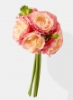 pink ranunculus silk flower bouquet