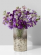 3½ x 6 ½in  Pewter Ombre Glass Vase