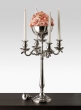 23 ½in Nickel Candelabra With Bowl