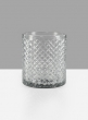5¼ x 6in Diamond Cut Glass Cylinder
