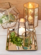 6 ¼in Tapered Hexagon Lantern