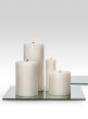 4 x 12in White Pillar Candle