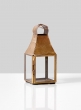 square gold modern lantern