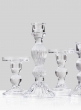 5 ½in Clear Glass Pillar Holder, Set of 6