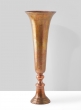 21 ½in Old Copper Trumpet Vase