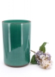 6 1/4in Teal Linen Ceramic Cylinder Vase
