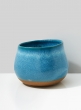 Light Blue Ceramic Potter's Vase, 7in
