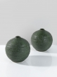 Acapulco Green Sandstone Ball Vase, Set of 2