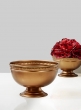 6 ¾in & 8in Antique Gold Bowls