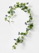 blue morning glory flowering garland